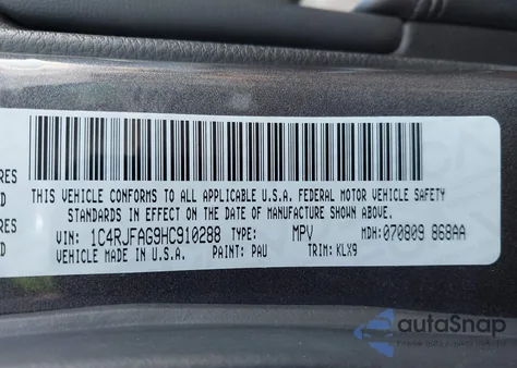 2017 Jeep Grand Cherokee Altitude 4X4 z USA, uszkodzony, nr VIN 1C4RJFAG9HC910288